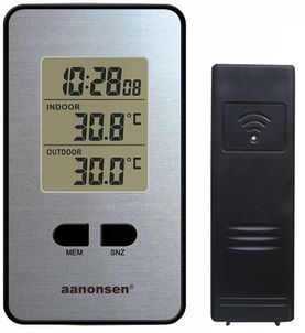 Art.nr. 48-7246 Digitalt termometer inne-/ute trådløs