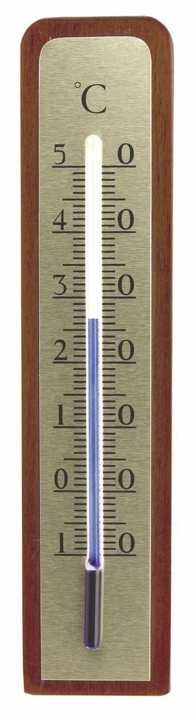 Art.nr. 40-6 Innetermometer i valnøtt 14x3cm