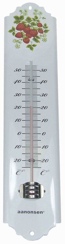 Art.nr.43-153 Inne-/ute emaljetermometer 30x6,5cm