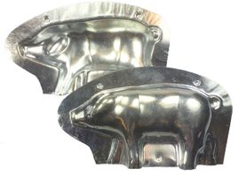 Art.nr.22-2200 Marsipan gris metallform 11cm