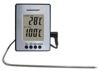 Art.nr. 48-3025 Steketermometer, stål - digitalt med silikonledning