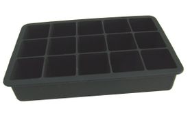 Art.nr.35-6010 Isterningbrett silikon sort 18,5x11,5cm