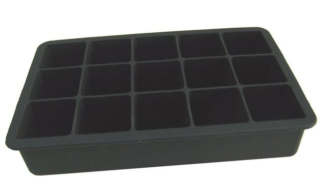 Art.nr.35-6010 Isterningbrett silikon sort 18,5x11,5cm