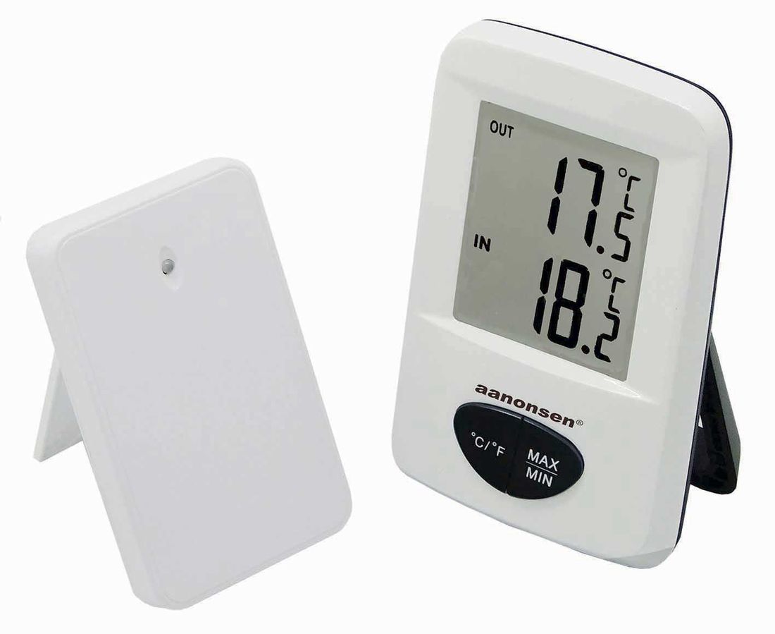 Art.nr.48-3209 Digitalt termometer inne/ute - trådløs 