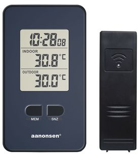 Art.nr. 48-7246S Digitalt termometer inne-/ute trådløs